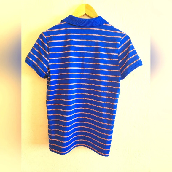 Ralph Lauren, RLX, US Open Chambers Bay 2015 Polo, Royal Blue/Coral, Size Medium - Picture 2 of 6